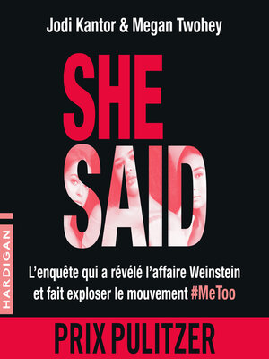cover image of She Said